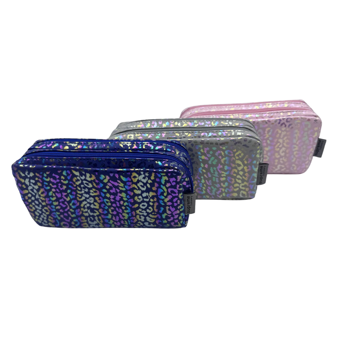 DOUBLE PENCIL CASE LEOPARD PNT (PC-1793)