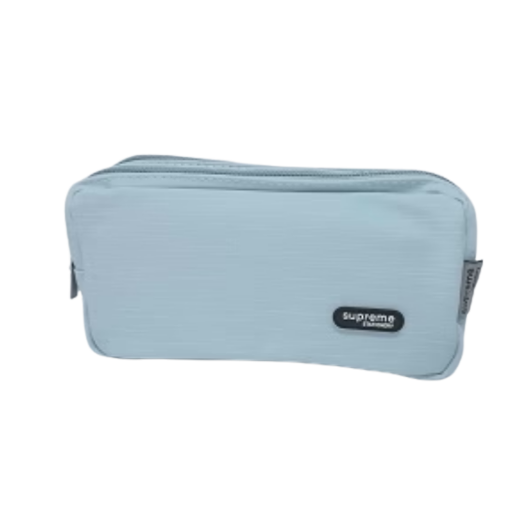 DOUBLE PENCIL CASE LIGHT BLUE (PC-0070)