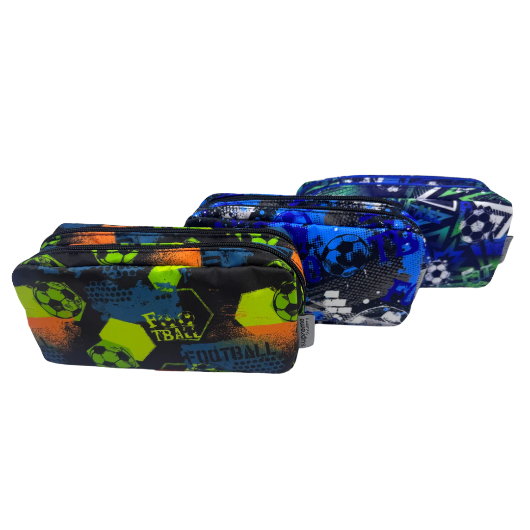 DOUBLE PENCIL CASE FOOTBALL (PC-1922)