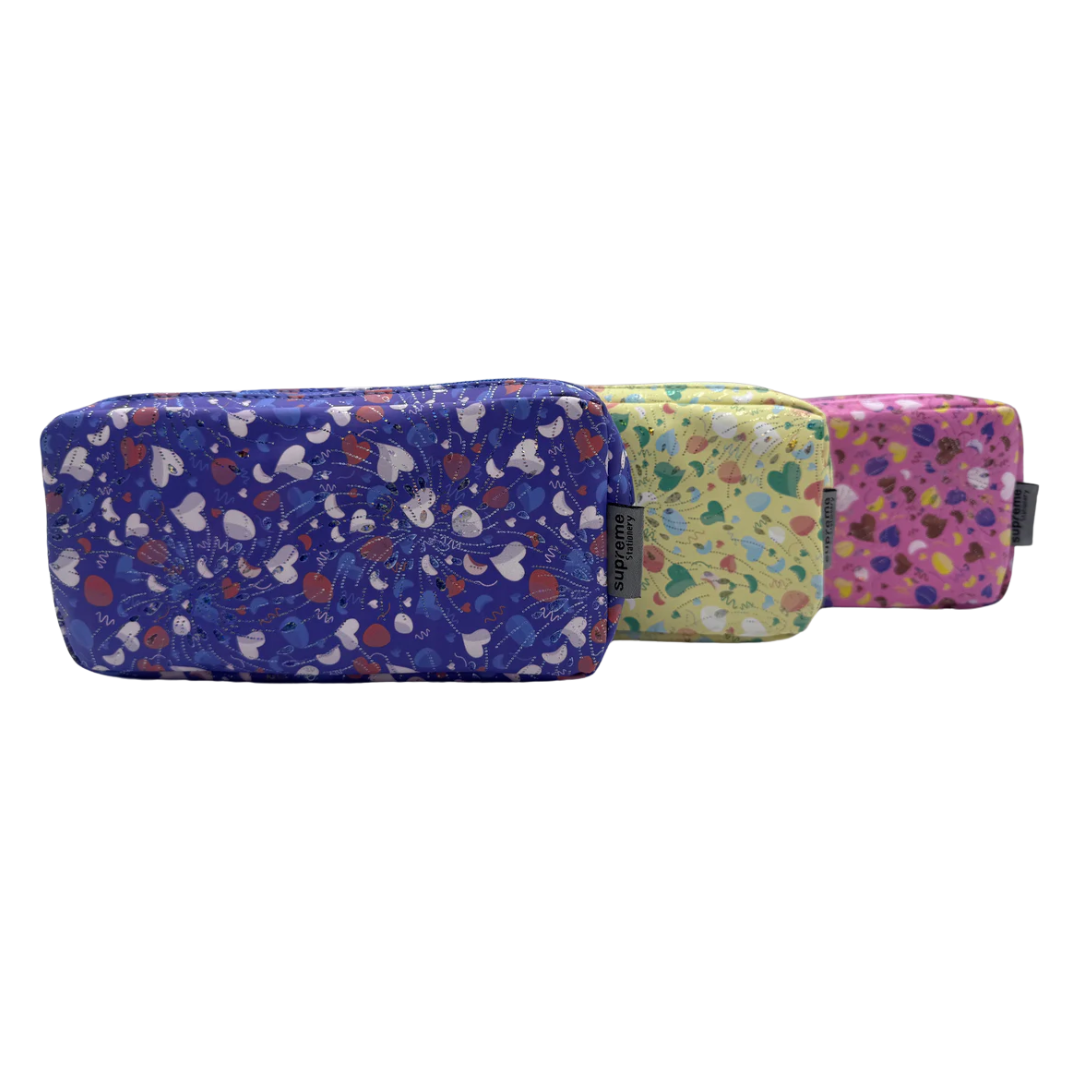 DOUBLE PENCIL CASE HEART MIX 2 (PC-1816)