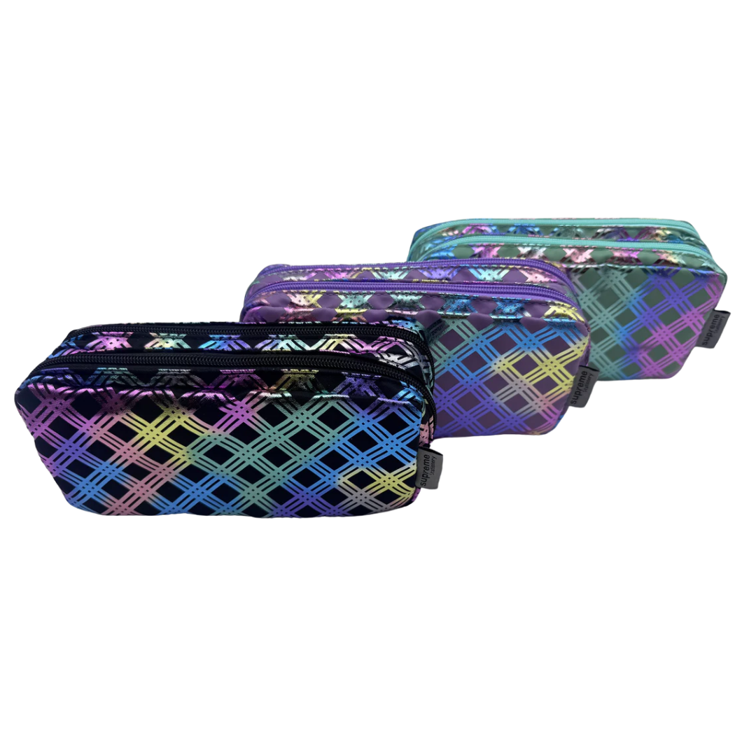 DOUBLE PENCIL CASE METALLIC (PC-1786)