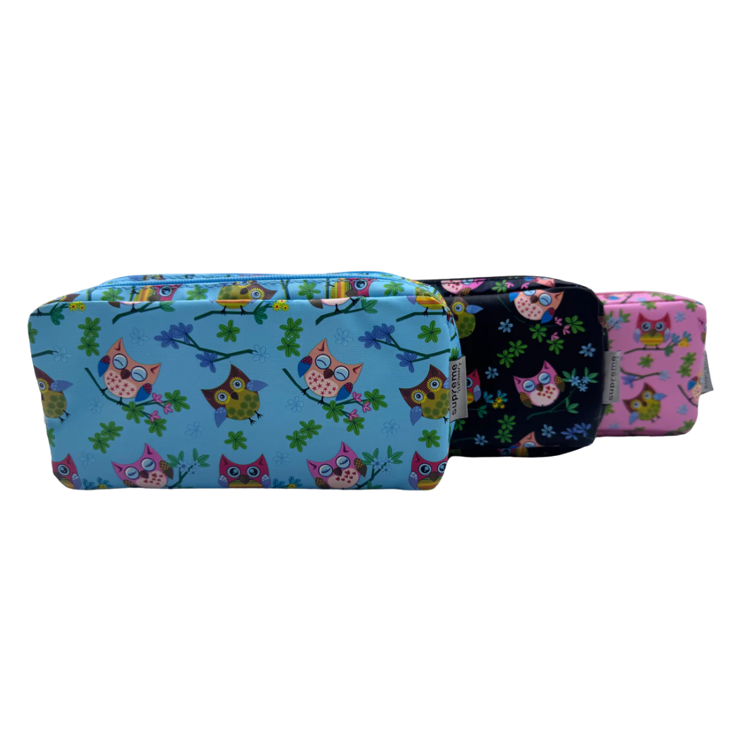 DOUBLE PENCIL CASE OWL MIX (PC-1748)