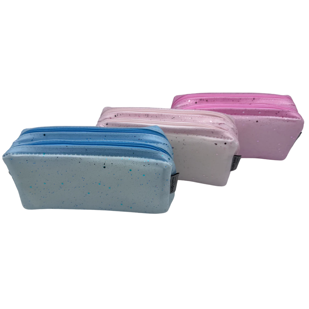 DOUBLE PENCIL CASE SPECKLED (PC-1731)