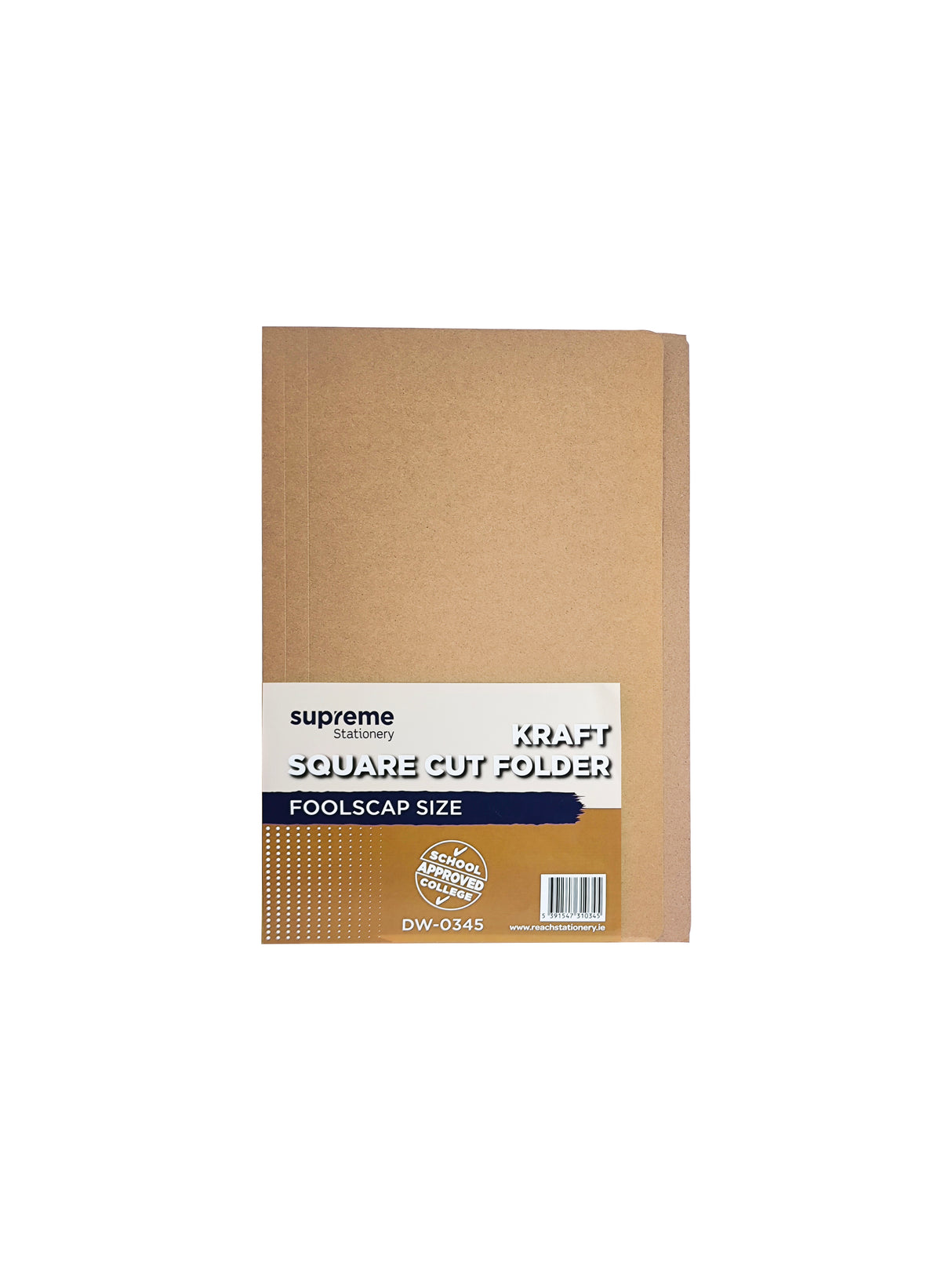 SQUARE CUT FOLDER KRAFT PK100 (DW-0345)
