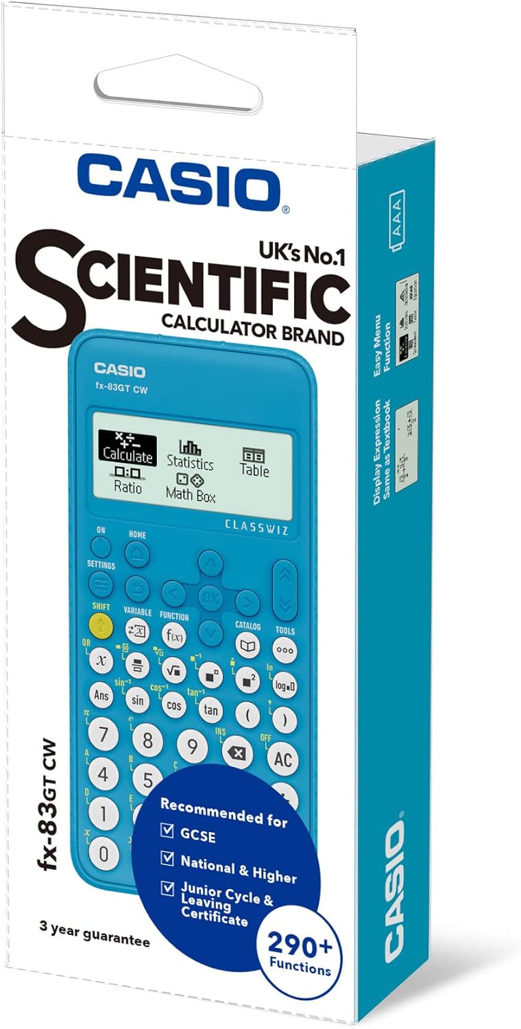 CASIO CALCULATOR BLU (FX 83GTCW+)