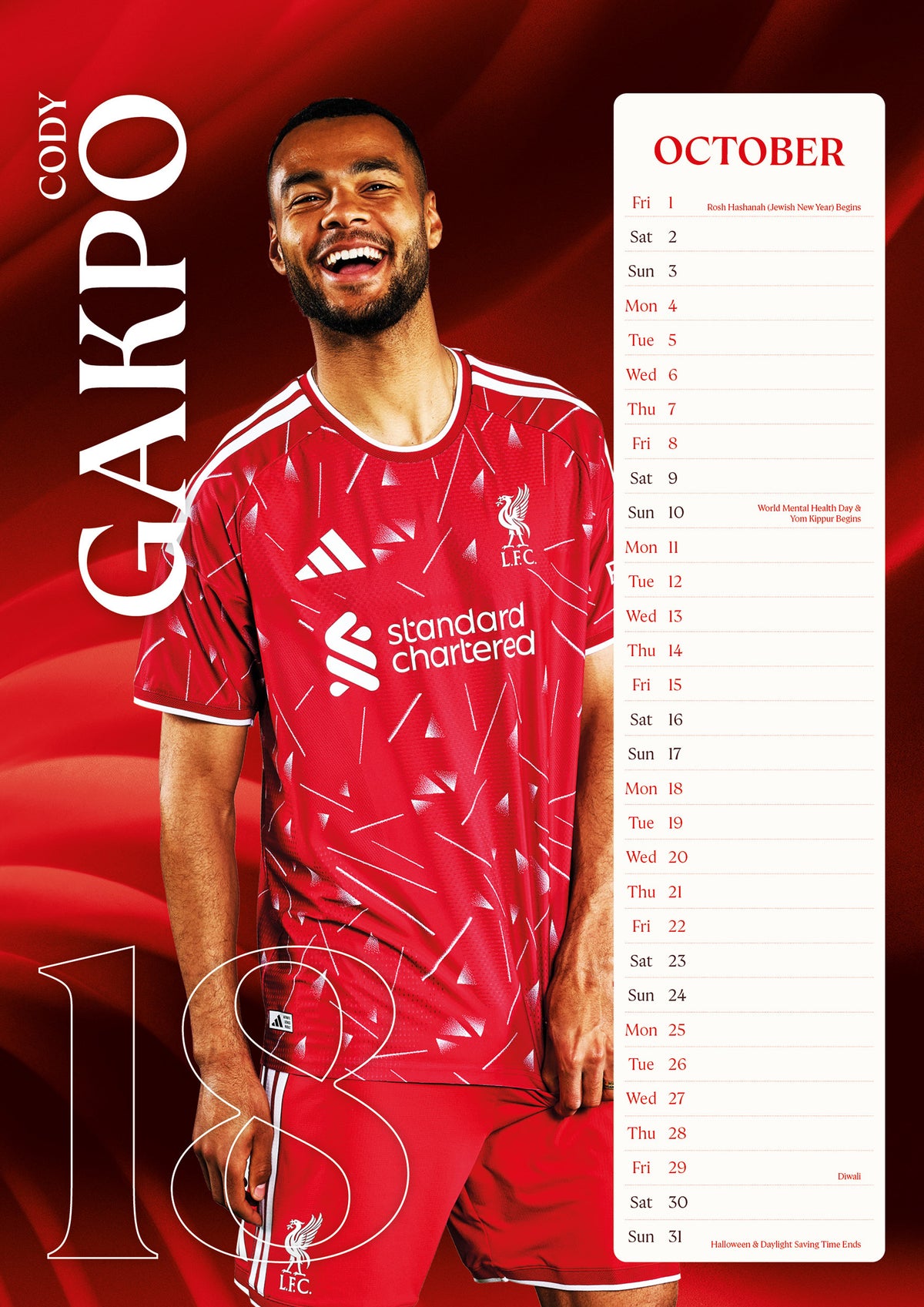 LIVERPOOL FC 2027 A3 CALENDAR (1753)