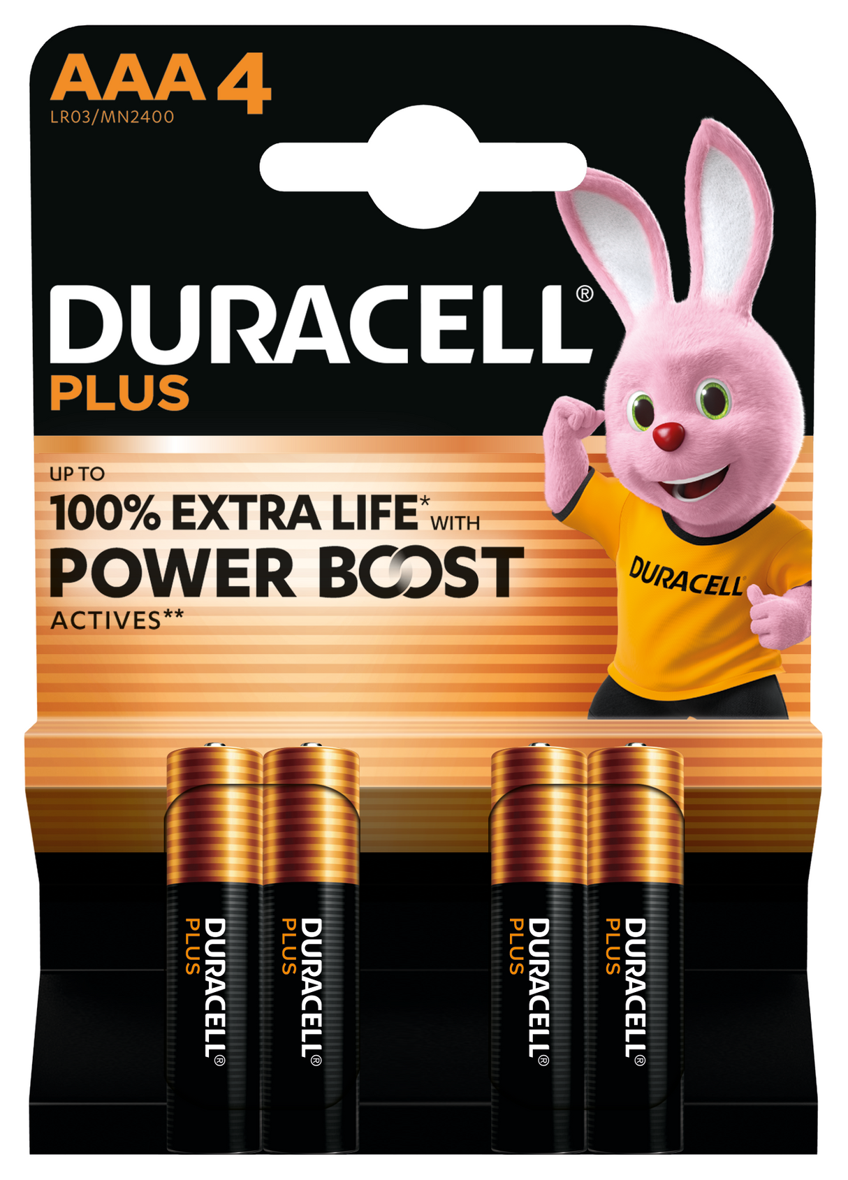 DURACELL POWER BOOST AAA 4PK (2400B4B)