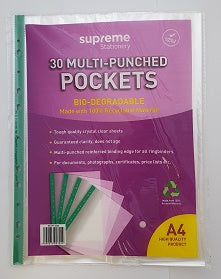 BIO PUNCH POCKETS 30PCS 40M (RE-PP-3044)