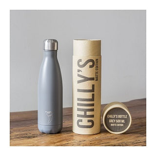 CHILLY'S 500ML BOTTLE MONO GREY (XB275)