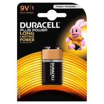 DURACELL BATTERY PLUS POWER 9V (6LP3146)