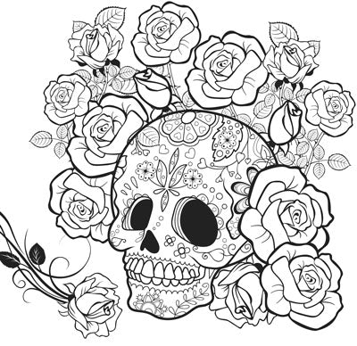 PA COLOR CANVAS SKULL 30X30 (2120206812)