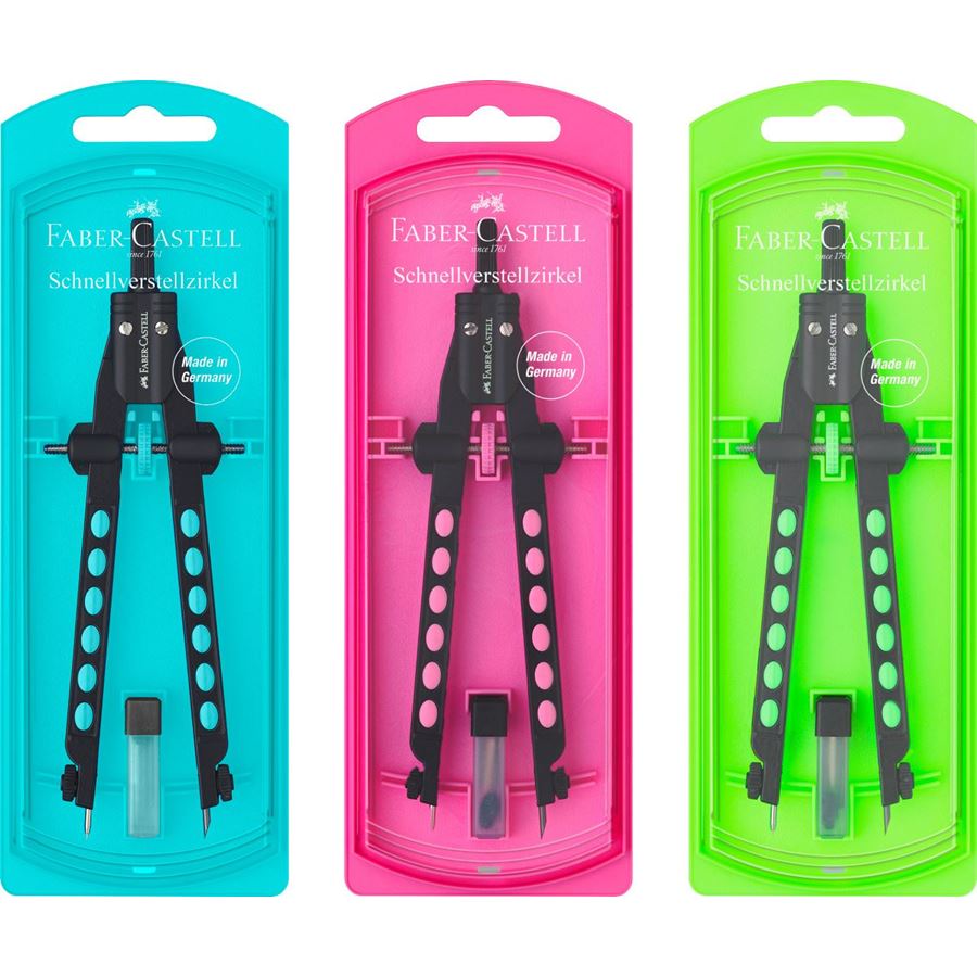 FABER CASTELL COMPASSES NEON (174355)