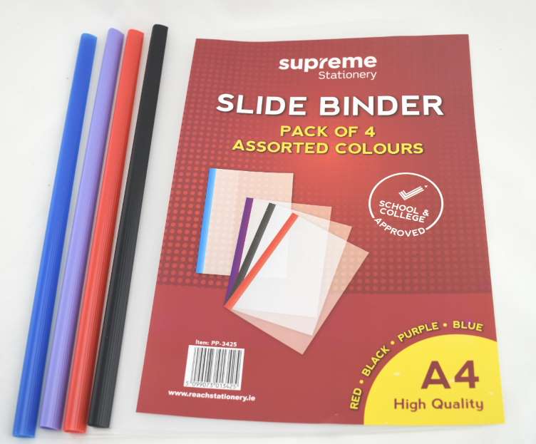 PROJECT FOLDER SLIDE BIND 4PK (PP-3425)