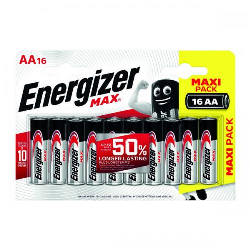 ENERGIZER ALKALINE AA BATTERY 16 PACK