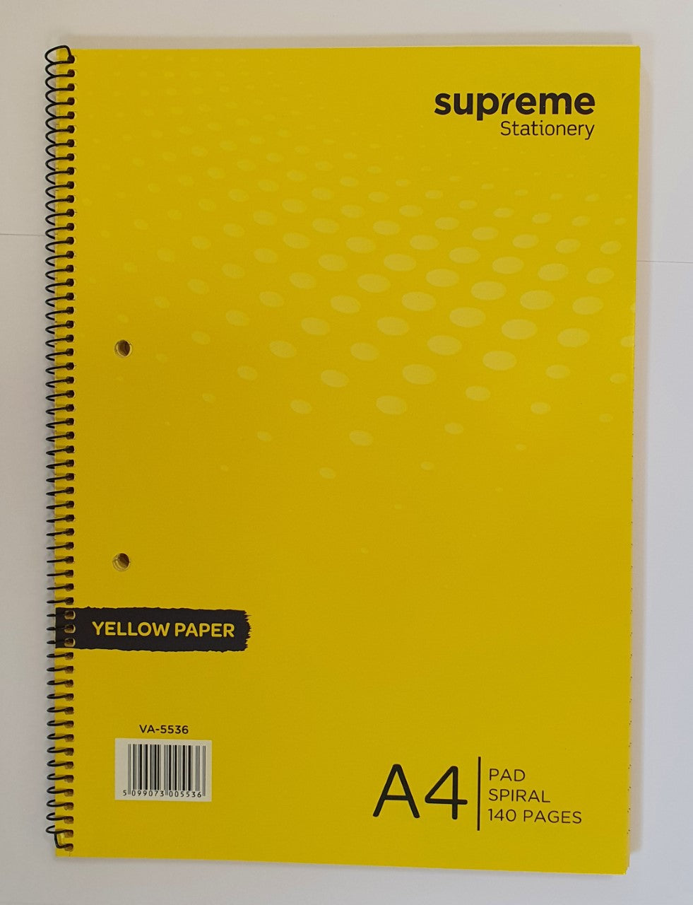 VISUAL AID A4 SPIRAL 140PG YLW (VA-5536)