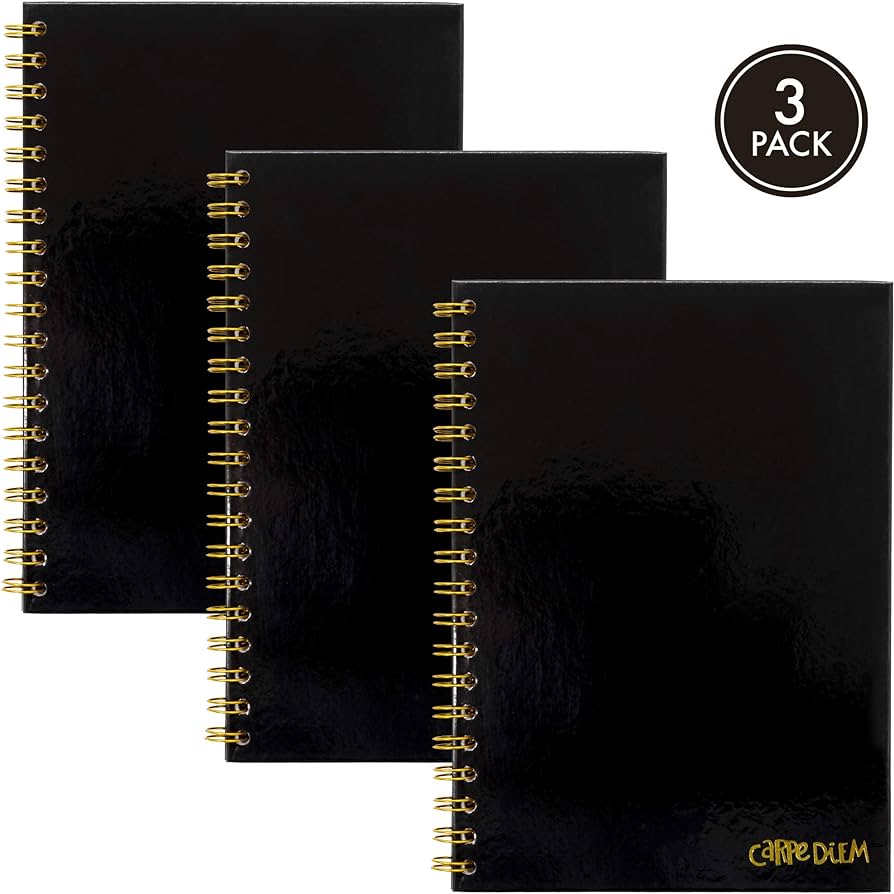 CARPE DIEM B5 SPIRAL HB BLACK (9375-CD)