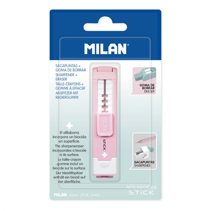MILAN ERASER STCK PNK CRD (BYM10141IBGP)