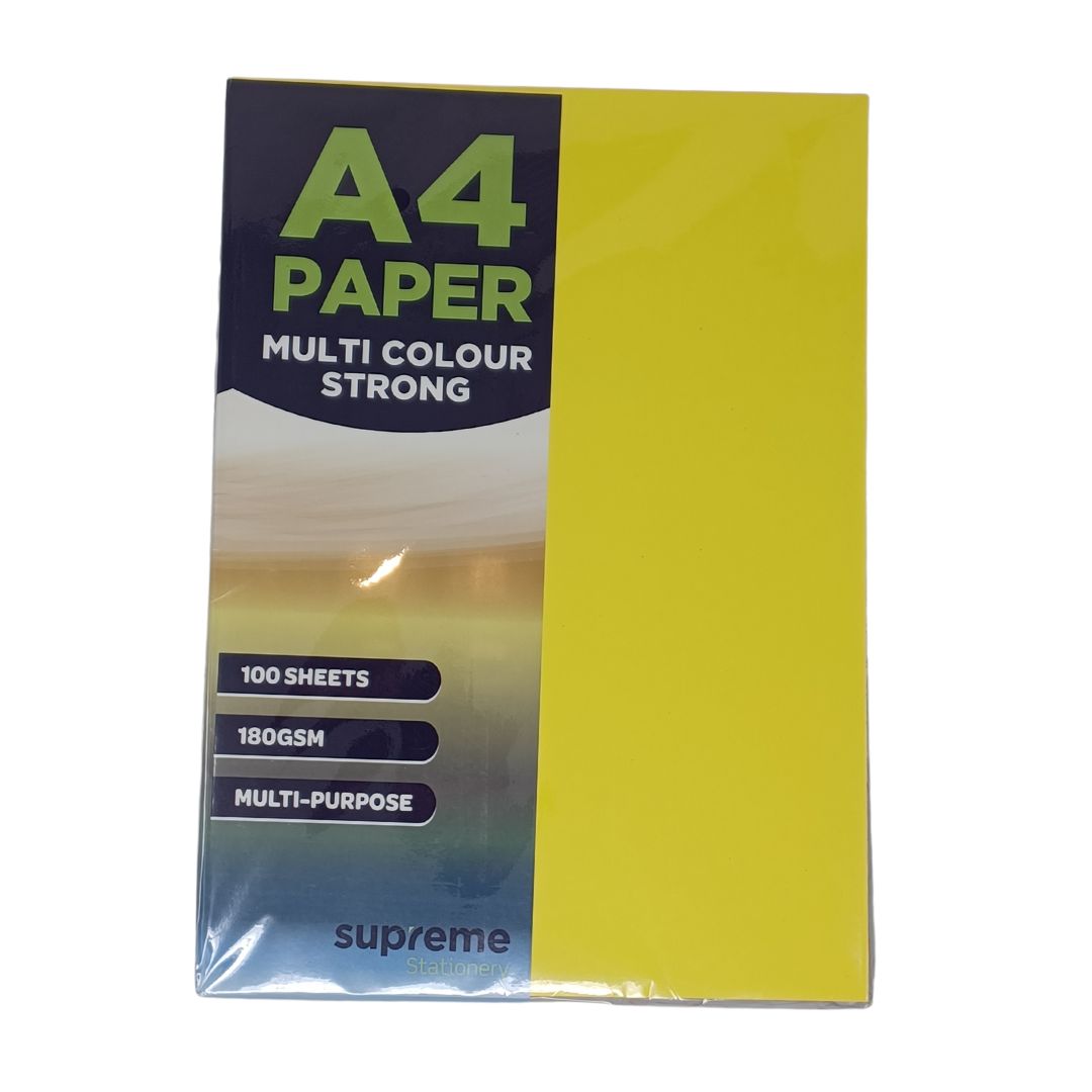 CARD A4 ASSORTED 100PK 180GSM (CC-4430)