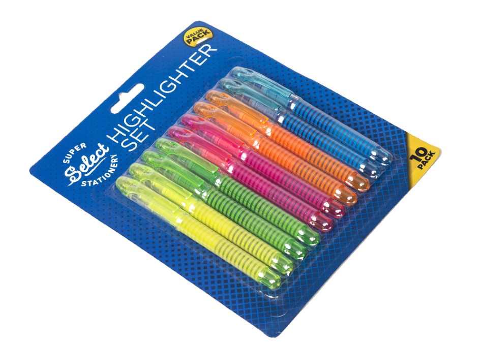 HIGHLIGHTER SLIM 10PK (HL10-5651)