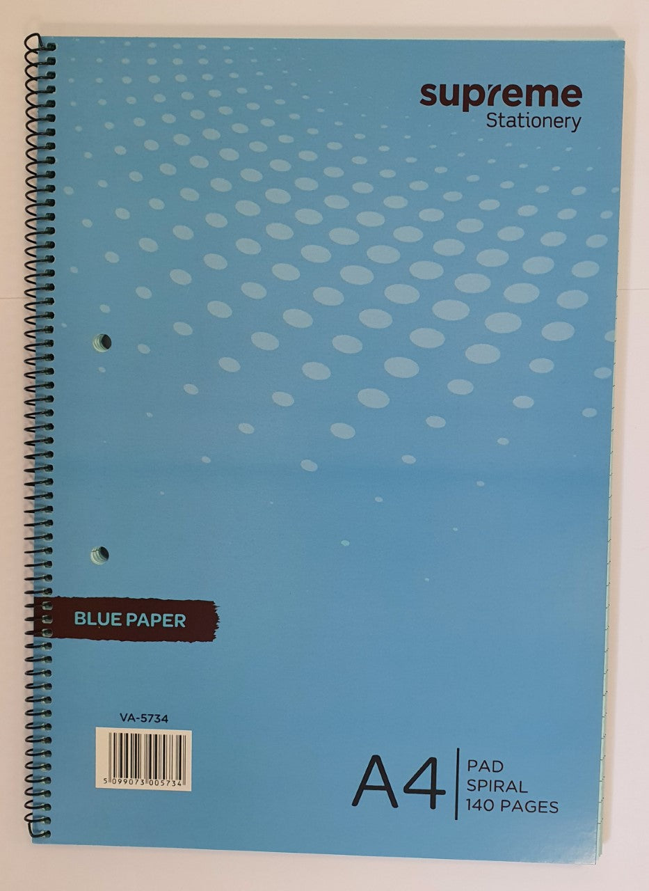 VISUAL AID A4 SPIRAL 140PG BLU (VA-5734)