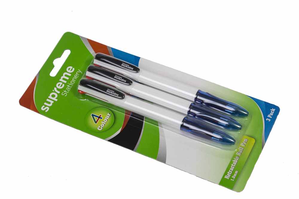 SEMI GEL PEN 4IN1 3PK CARDED (4C-5306)