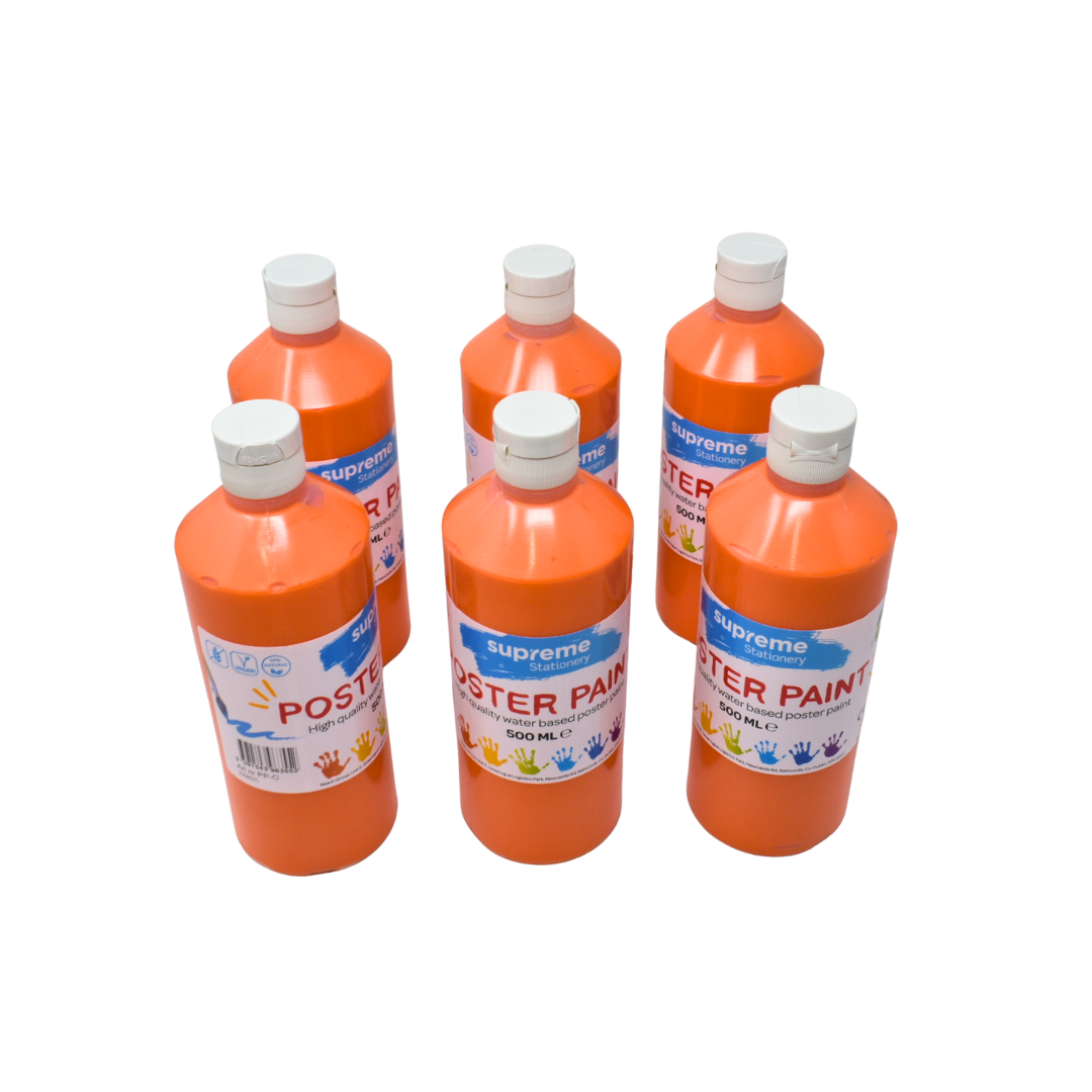 SUPREME 500ML POSTER PAINT ORANGE (PP-O)