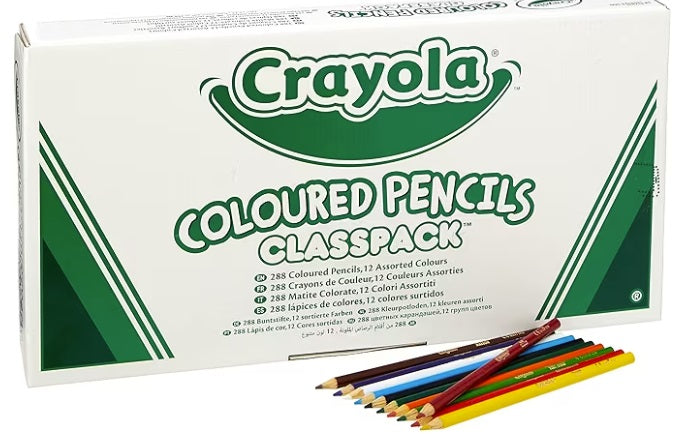 CRAYOLA 288 COL PNCIL CLASSPACK(68-3685)
