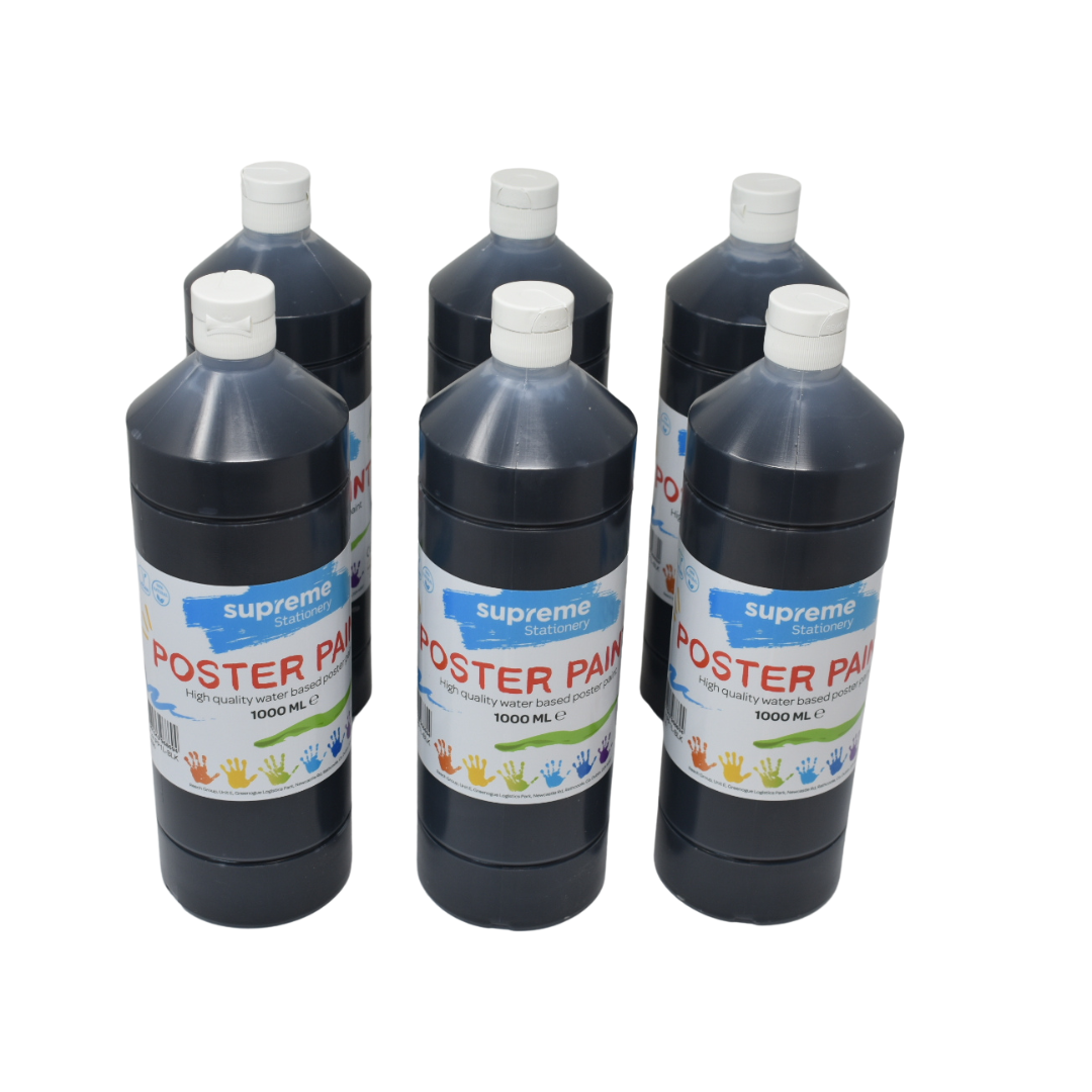 SUPREME 1000ML POSTER PAINT BK (PP1L-BK)