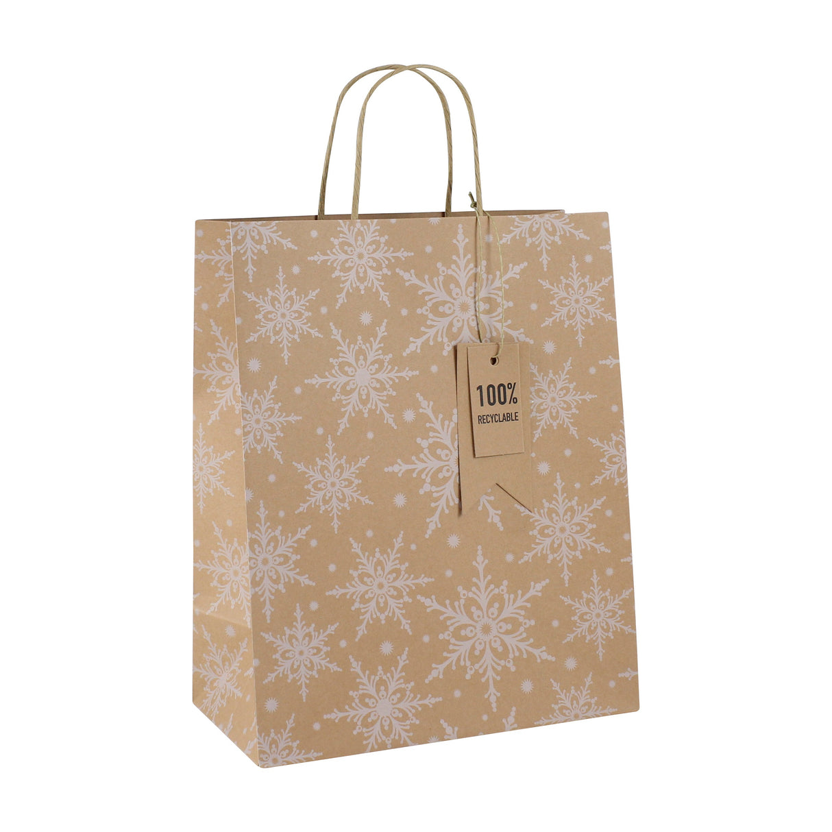 GIFTBAG SNOW FLAKE BTL BAG (X-29196-4CC)