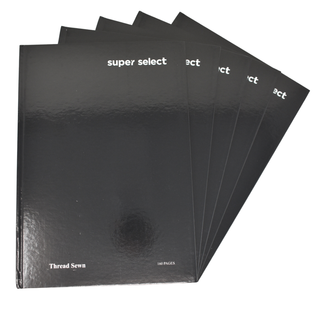 HARDBACK SS A4 160PG BLACK (PF-8770BK)