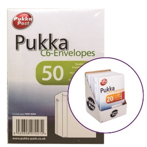 CC PUKKA ENVELOPE C6 WHITE CDU(7027-ENV)