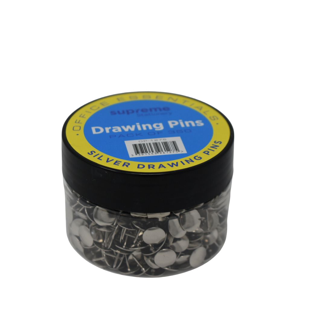 DRAWING PINS 9.5MM SILVR 350PC (DP-1275)