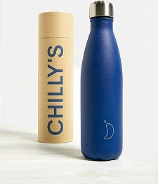CHILLYS 500ML BOTTLE MATTE BLUE (XB272)