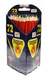 PENCIL HB JUNIOR TRI 72PK (HB-3034)