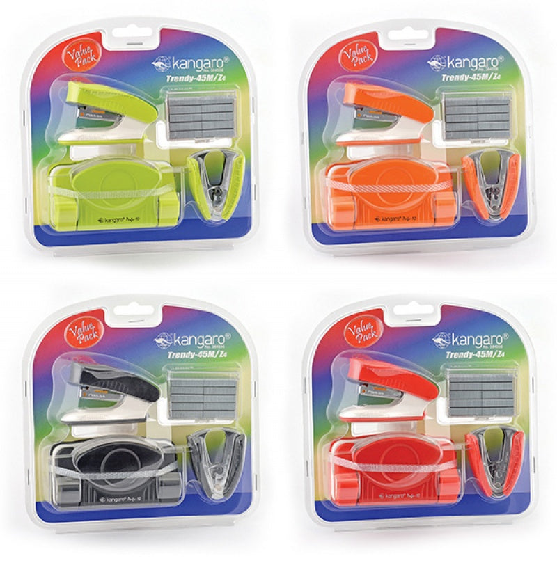 KANGARO STAPLER & PUNCH SET (45M/Z4)