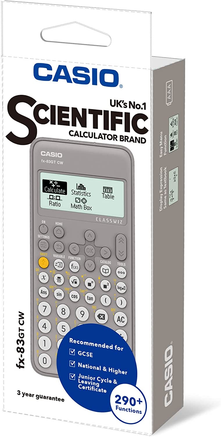 CASIO SCIENTIFIC CALC GY (FX83GTCW)