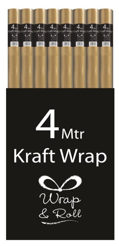 WRAP 4M PLAIN KRAFT CDU X49 (32508-GWC)