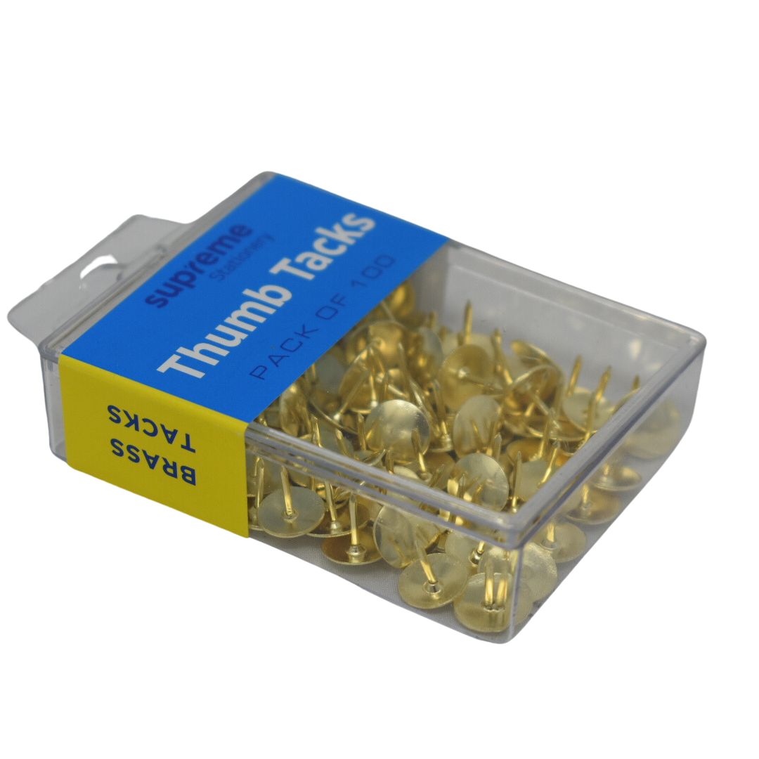 THUMB TACKS BRASS 60PC (TT-1244)