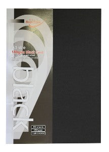 CARD A3 BLACK 20PK 180GSM (BK-6204)