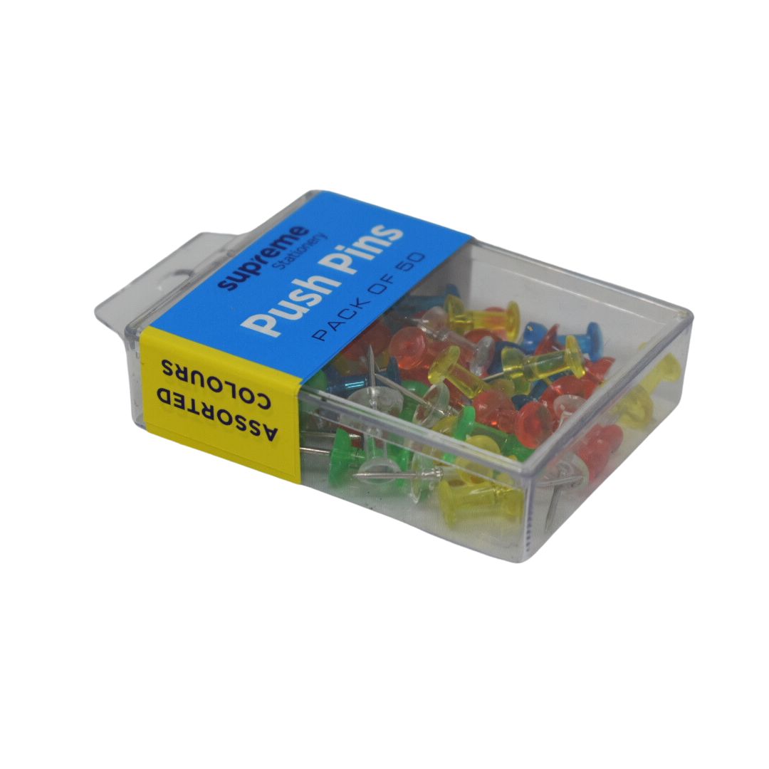 PUSH PINS ASST 50PC (PP-1220)