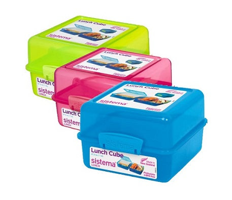 SISTEMA LUNCH BOX CUBE ASTD CLR (31735)