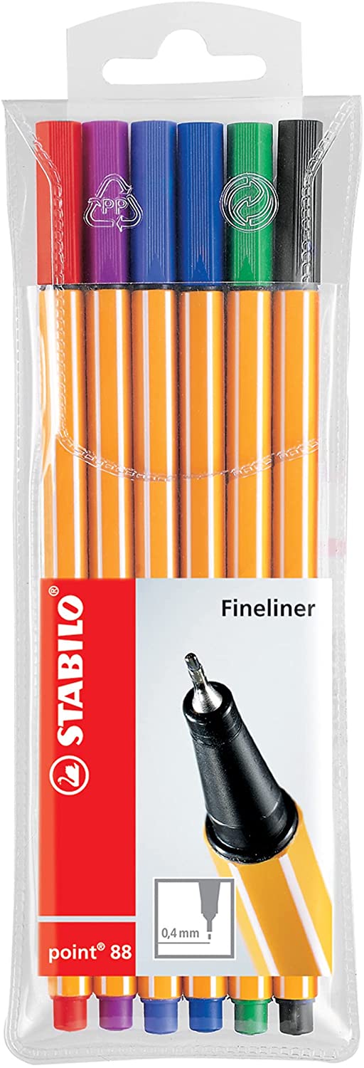 STABILO POINT 88 AST WALLET 6 (88/6)