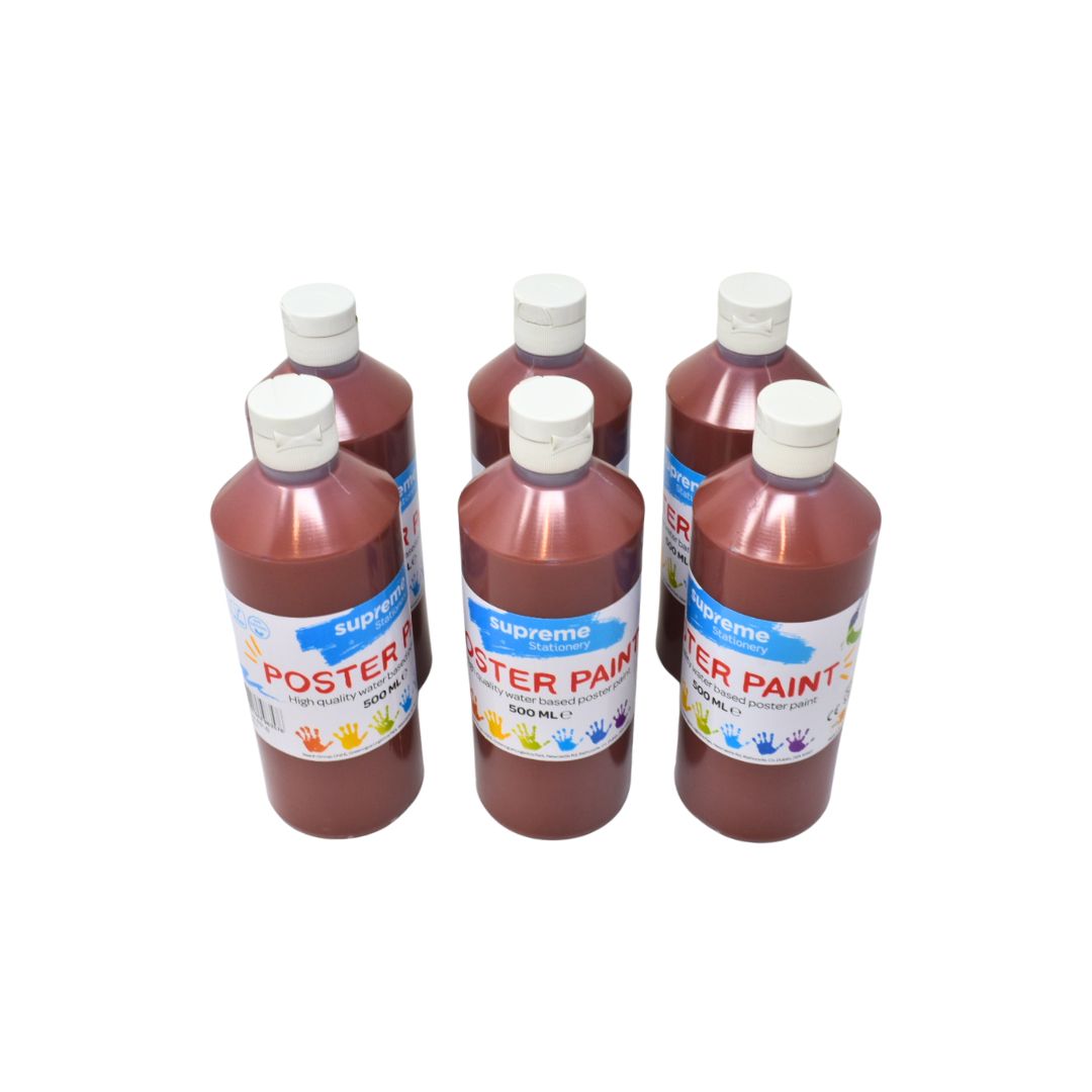 SUPREME 500ML POSTER PAINT BROWN (PP-B)