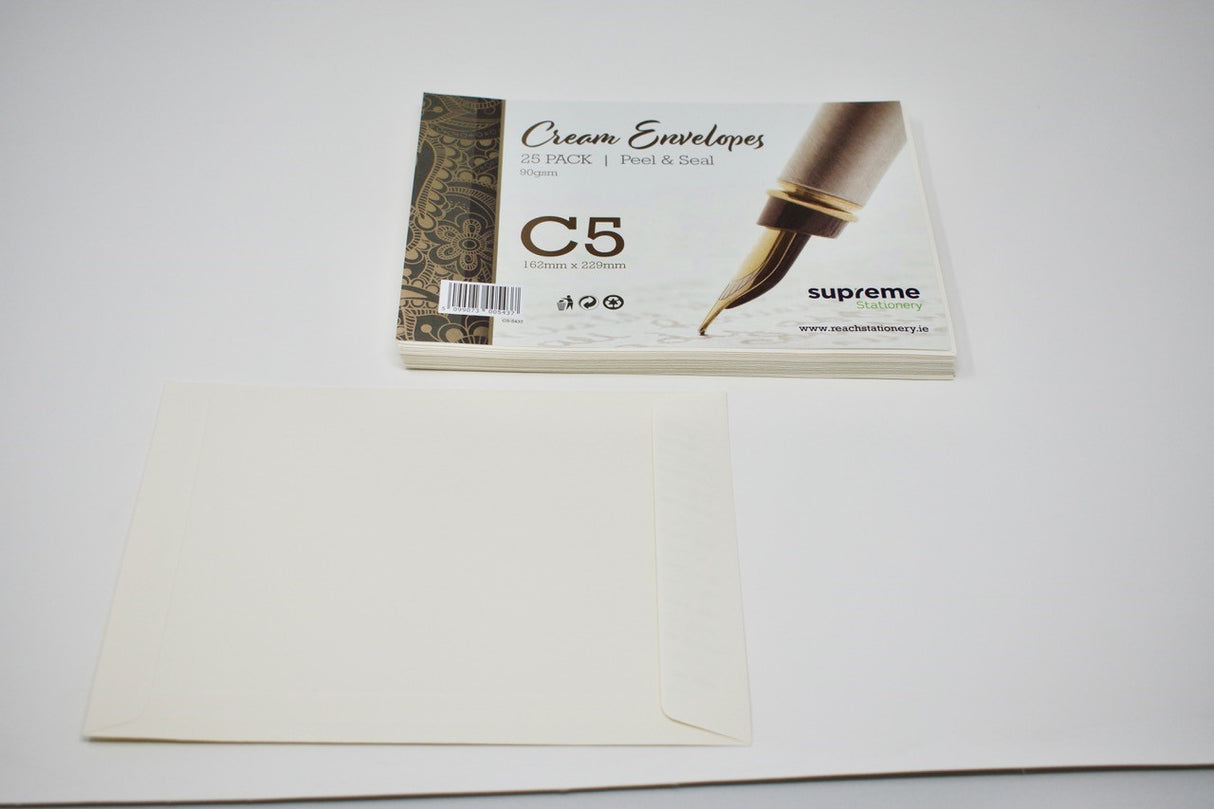 CREAM C5 ENVELOPE 25PK (C5-5437)