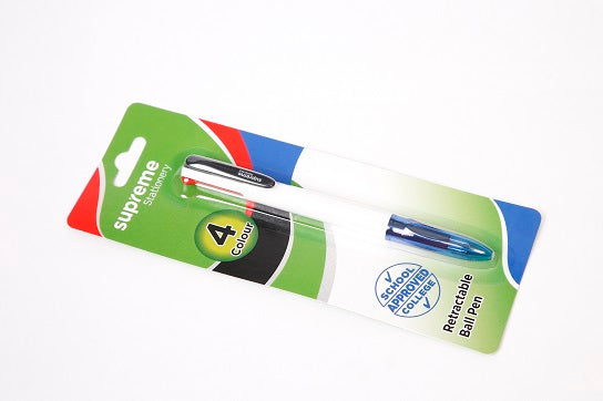 BALL POINT PENS 4 COLOUR CARD (4C-0432)