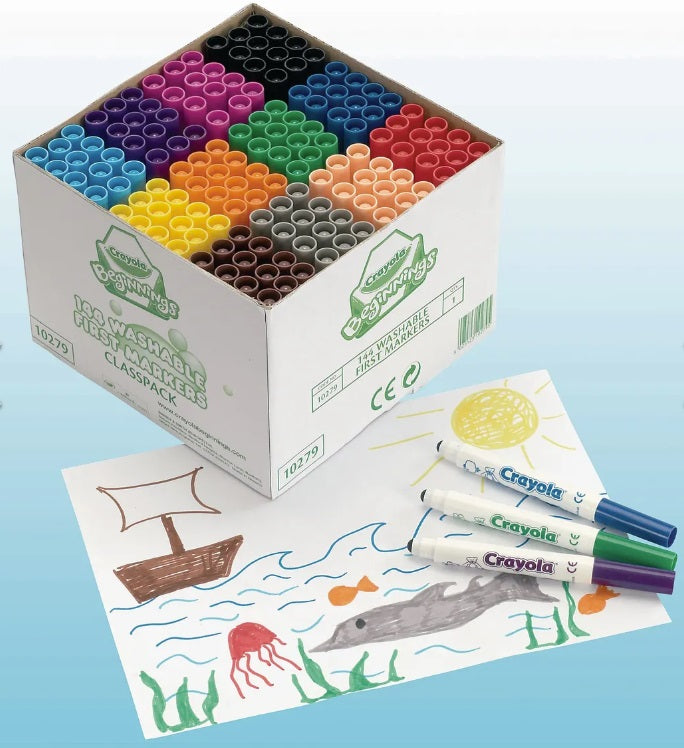 CRAYOLA 144 JUMBO MKR CLASSPACK (918731)