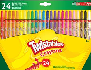 CRAYOLA TWISTABLE CRAYONS 24PK (528501)