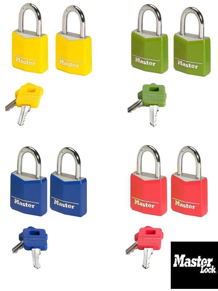 MASTERLOCK 30MM STEEL PADLOCK ASSORT