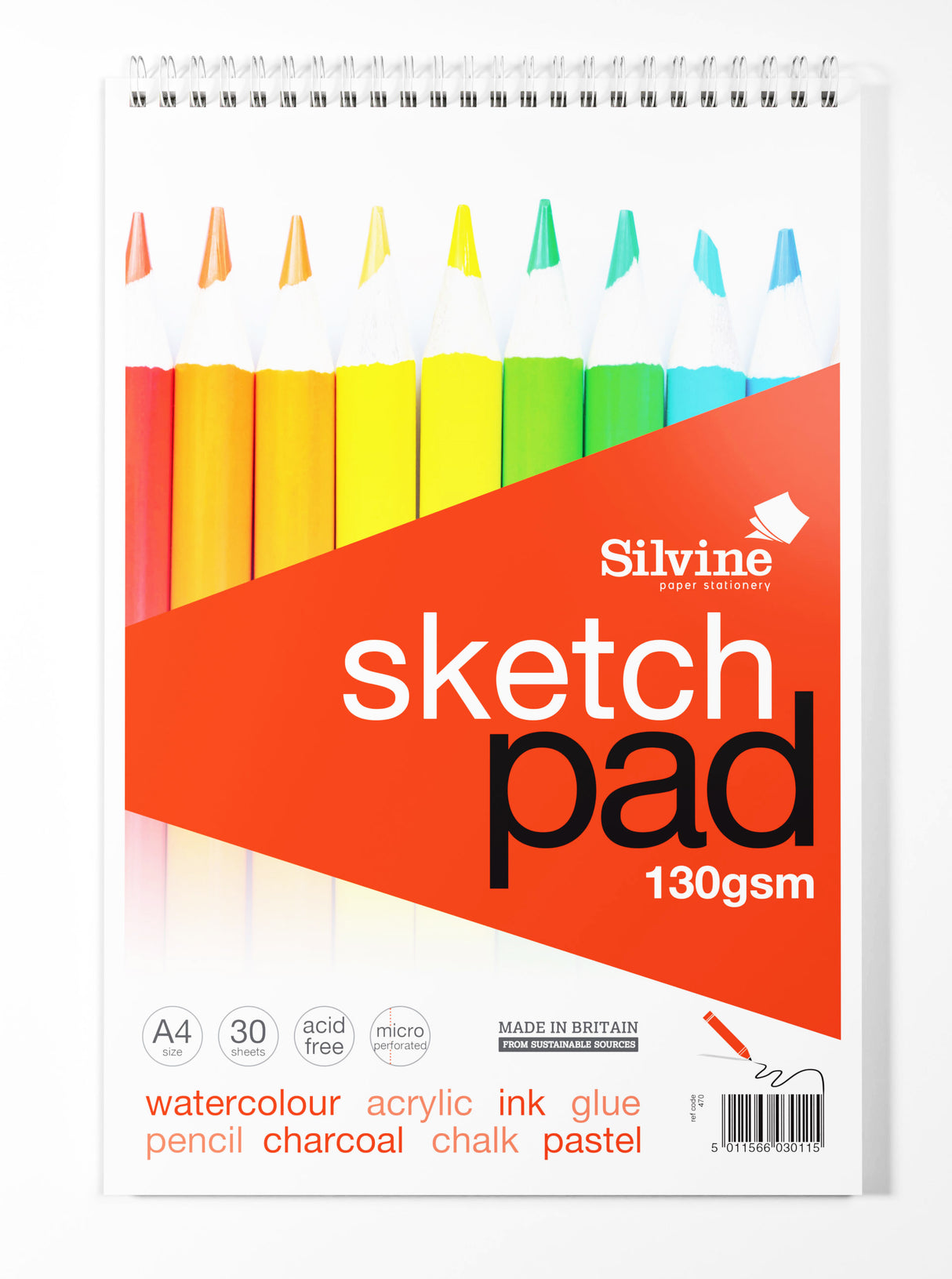 SILVINE SPIRAL SKETCH 30 SHEET A4 (470)