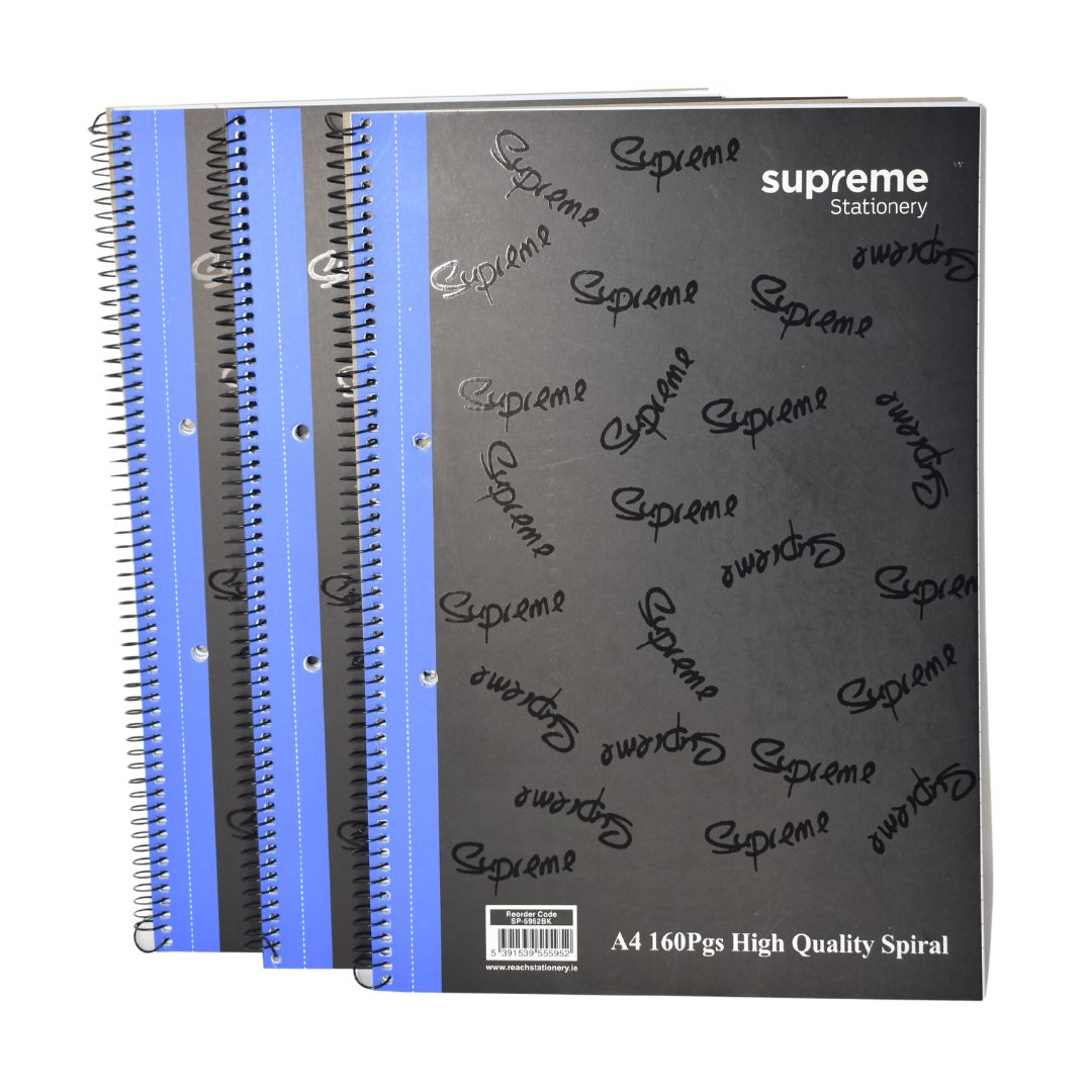 SPIRAL PAD BLACK A4 160PG (SP-5952BK)